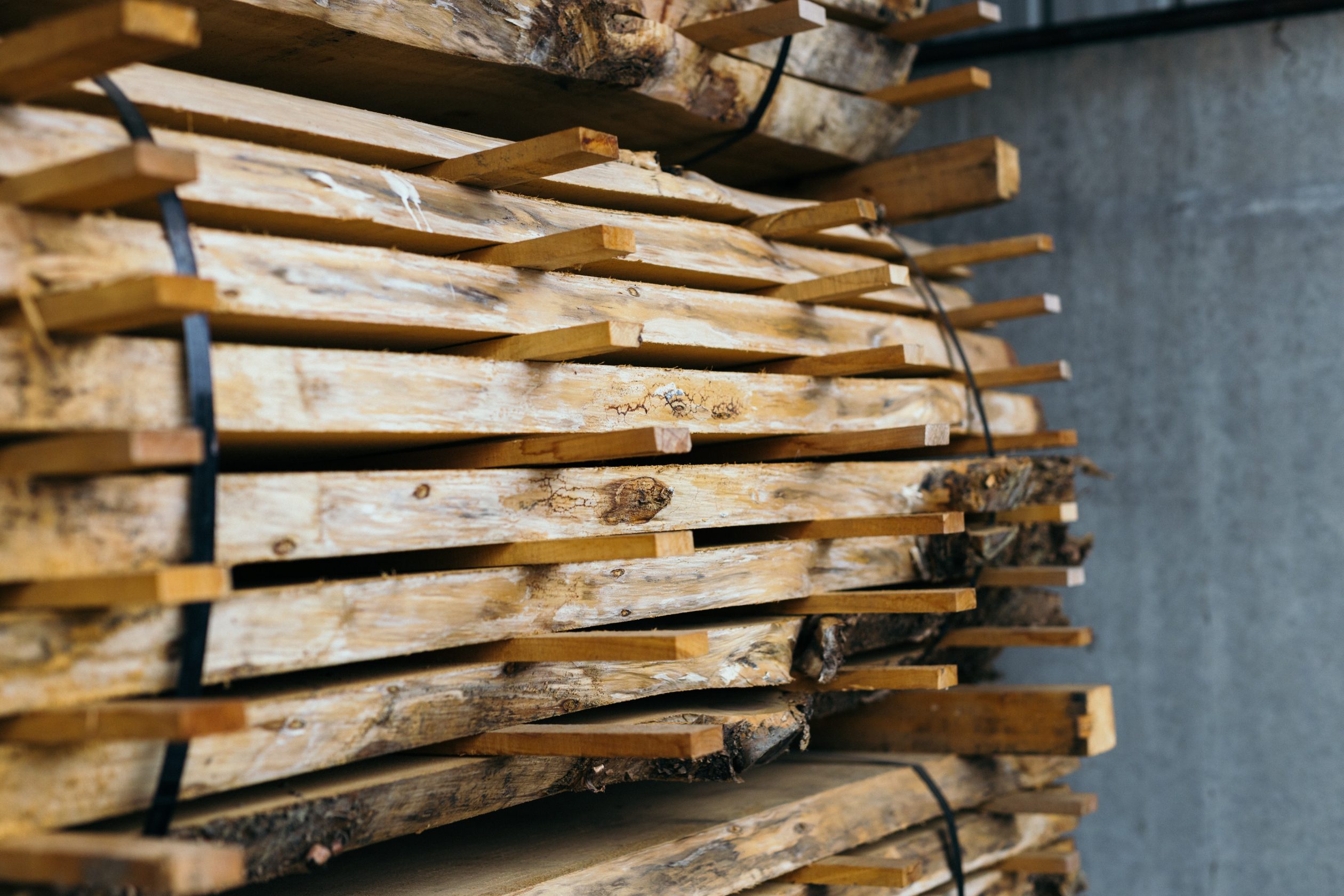 Nachhaltigkeit Wohnholz Massivholz Bohlen Lager